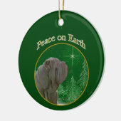 Neapolitan Mastiff Peace Keramik Ornament (Links)