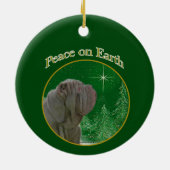 Neapolitan Mastiff Peace Keramik Ornament (Hinten)