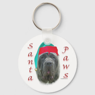 Neapolitan Mastiff Santa Paws Schlüsselanhänger