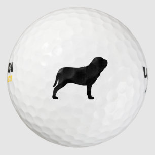 Neapolitan Mastiff Silhouette Golfball