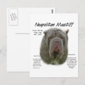 Neapolitan Mastiff (Tawny) Historisches Design Postkarte (Vorne/Hinten)