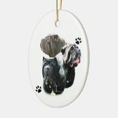 Neapolitan Mastiff Trio Keramik Ornament (Links)