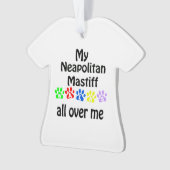 Neapolitan Mastiff Walks Design Ornament (Vorderseite)