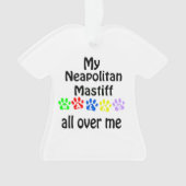 Neapolitan Mastiff Walks Design Ornament (Vorderseite)