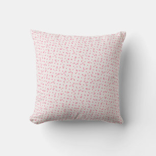 Neapolitan Mini Dots-2-Rosa-Weiß-Quadratzoll Kissen