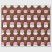 Neapolitan Stitched Ice Cream Cones 2 GIFT WRAP Geschenkpapier (Flach)