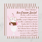 Neapolitan Sundae Einladung (Vorne/Hinten)