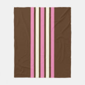 Neapolitane Krustendecke (braun, rosa & creme) Fleecedecke (Vorderseite)