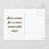 Neapolitane Postkarte (braun, rosa & creme) (Rückseite)