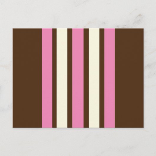 Neapolitane Postkarte (braun, rosa & creme) (Vorderseite)