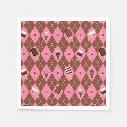 Neapolitane Stickers Raute PAPER PARTY NAPKINS Serviette (Vorderseite)