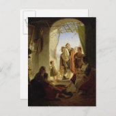 Neapolitaner Dudelsack-Spieler in Rom, 1833 Postkarte (Vorne/Hinten)