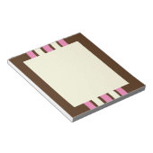Neapolitaner Notepad (braun, rosa und creme) Notizblock (angewinkelt)