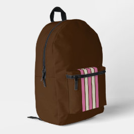 Neapolitaner Rucksack (braun, rosa & creme)