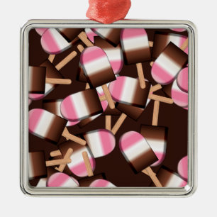 Neapolitanes Eiscreme Bars 2 METAL ORNAMENT