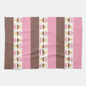 Neapolitanes Eiscreme Streifen Muster Geschirrtuch (Horizontal)