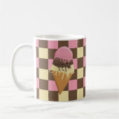 Neapolitanes Ice Cream Cone Tasse Checkerboard Mus (Links)