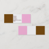 Neapolitanische Eiscreme Mini Visitenkarte (Vorne/Hinten)