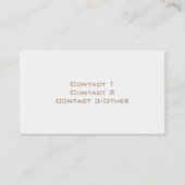 Neapolitanische Eiscreme Visitenkarte (Rückseite)