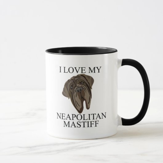 NEAPOLITANISCHE MASTIFF Liebe! Tasse (Rechts)