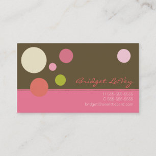 Neapolitanische Tupfen-Visitenkarte Visitenkarte