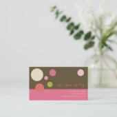 Neapolitanische Tupfen-Visitenkarte Visitenkarte (Stehend Vorderseite)