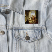 Neapolitanischer Dudelsackspieler in winterlichem Button (Beispiel)
