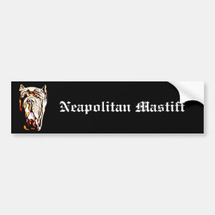 Neapolitanischer Mastiff-Autoaufkleber Autoaufkleber