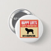 Neapolitanischer Mastiff Button (Vorne & Hinten)
