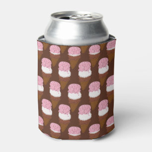 Neapolitanstich Eiscreme Cones 2-CAN COOLER Dosenkühler