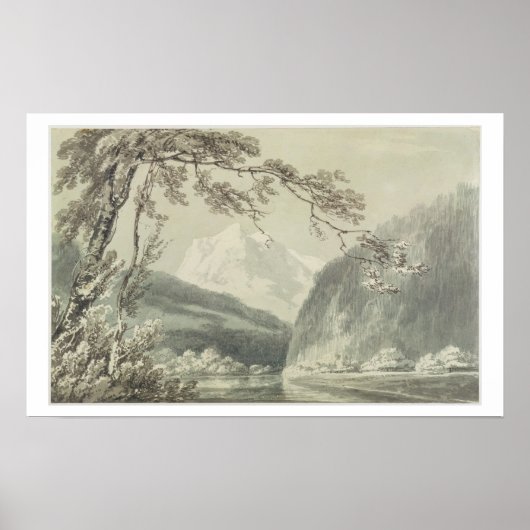 Near Grindelwald, c.1796 (blau-graue Wäsche über g Poster (Vorne)