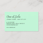 Neat Arrow Black Mint Minimaler nächster Termin (Rückseite)