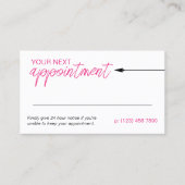 Neat Arrow heiß rosa Minimaler nächster Termin (Vorderseite)