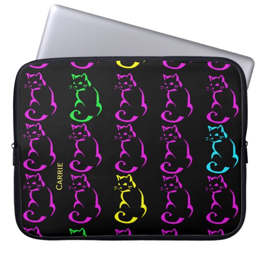 Neat Cats Custom Laptop Case (Vorderseite)