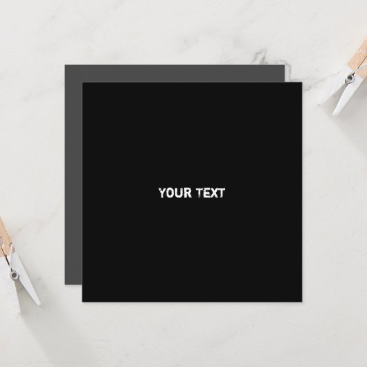 Neat Gray Monochrome Modern Vibe QR Code Karte (Vorderseite/Rückseite Beispiel)