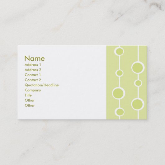 Neat Pattern Visitenkarte (Vorderseite)