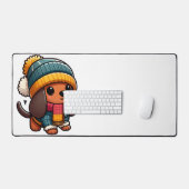 Neat Simple Sticker Emoji niedliche hübsche Tierko Schreibtischunterlage (Tastatur & Maus)
