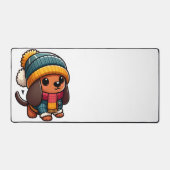 Neat Simple Sticker Emoji niedliche hübsche Tierko Schreibtischunterlage (Vorderseite)