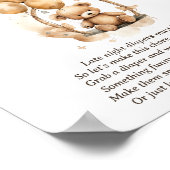 Neate Night Diapers Gender Neutral Baby Shower Gam Poster (Ecke)