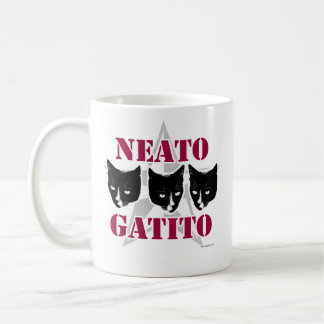 Neato Gatito Sassy Cat Slogan Spaß Design Kaffeetasse