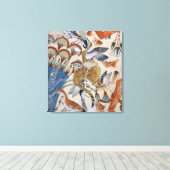 Nebamun Jagd in den Sümpfen mit seiner Ehefrau Leinwanddruck (Insitu (Holzboden))