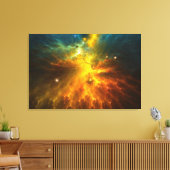 Nebel 1 überzogene Canvas Leinwanddruck (Insitu (Wohnzimmer))