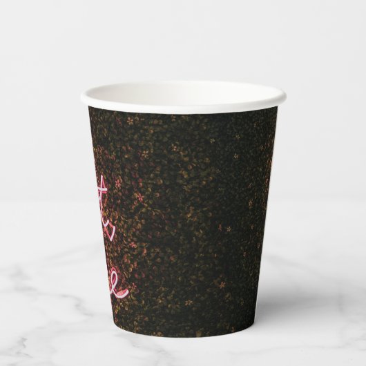 Nebel aber zuerst, Kaffeepapiertasse Pappbecher (Rückseite)