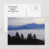 Nebel am frühen Morgen... Postkarte (Vorne/Hinten)