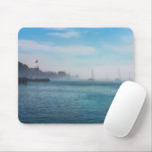Nebel am Hafen von Mackinac Mousepad (Mit Mouse)