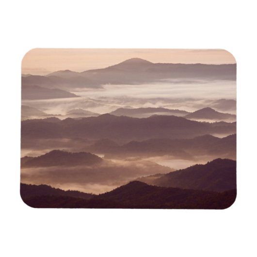 Nebel am Morgen im südlichen Appalachen Magnet (Horizontal)