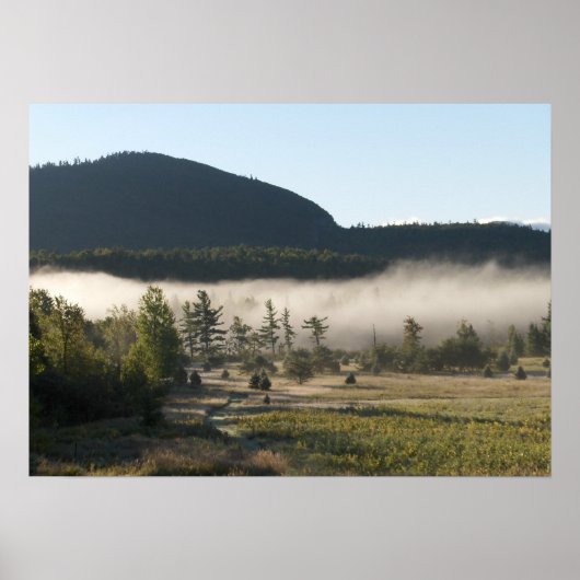 Nebel am Morgen in den Adirondacks 5 Poster (Vorne)