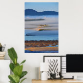 Nebel am Morgen über Netarts Bay, OR Poster (Heimbüro)