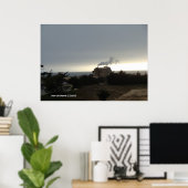 Nebel an der Küste und Rauch Poster (Heimbüro)