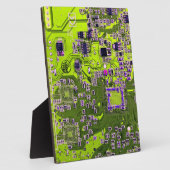 Nebel an der Netzplatine des Computergeek Fotoplatte (Seite)